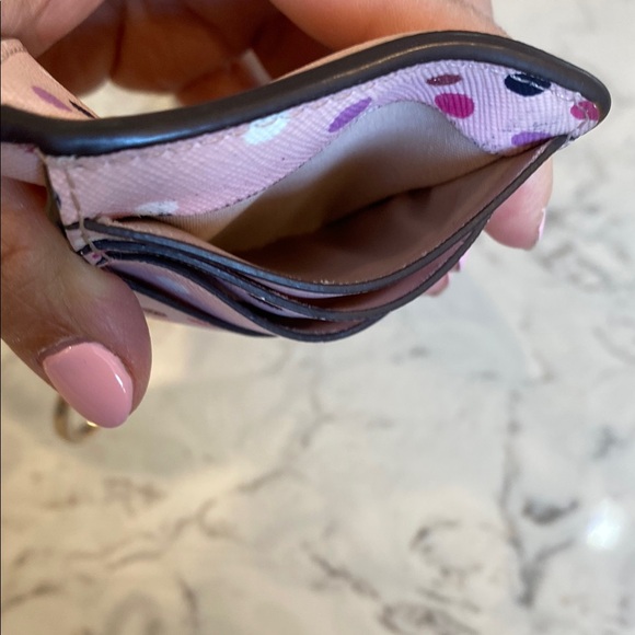 Kate Spade Pink Polka Dot Wallet card and coin wallet. - Picture 6 of 8